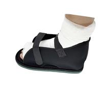 Chaussure de récupération post-opératoire légère 11 in / 28 cm pour blessure au pied et marche, modèle réglable avec semelle antidérapante pour soutien de l'orteil et du bandage, pied gauche ou droit