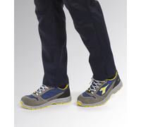 CHAUSSURE DE SECURITE BASSE DIADORA LOW RUN II TEXTILE S3 ESD SRC GRIS CHATEAU/BLEU ENSEIGNE - 175305 C4906 42