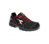 Diadora Chaussure de protection Shark Engine Low Mixte S1ps Fo SR ESD Noir et Rouge 41