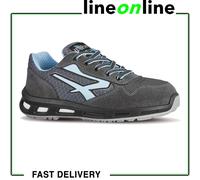 U-Power Red Lion Lolly, Chaussures de sécurité unisexes, légères, flexibles, anti-crevaison en cuir, avec insert Infinergy, avec embouts en aluminium (Grey&Blue 38)