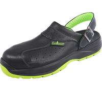 EuroRoutier Premium Fenix Black Cuir véritable, Sabots, Sandales de sécurité certifiées SB A-E-FO SRC (Numeric_40)