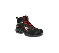 Diadora Utility Ducati Shark Engine Mid S3S, bottes de sécurité 47 EU Noir/Rouge Noir/Rouge