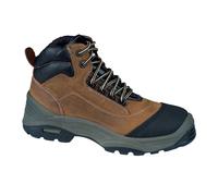 Chaussure de sécurité hautes en cuir pull-up SOLANO S3 CI SRC brun/noir P46 LEMAITRE SECURITE SOLNS30BF-46