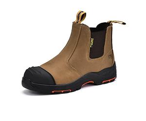 Chaussure de Securité Homme et Femme Sans Lacet, M-8025NB Basket de Securite Montante Legere et Confortable, Botte de Sécurité Travail de Haute Chantier, S3 Embout Composite & Plaque Anti-pénétration