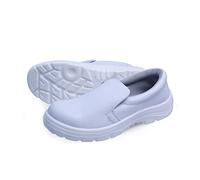 Chaussure de Securite Homme Femme Medicale Infirmière Cuisine Confortable Mocassins Cuir Sabot Soulier Blanche