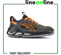 U-Power - Baskets de sécurité Basses avec Renfort Anti-Shock Ryder - Usage général - ESD S1P SRC 40 - Gris/Orange