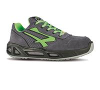 U-Power Baskets de sécurité basses Point Carpet légères et confortables S1P SRC ESD 41 Gris/Vert