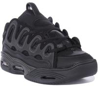 Chaussure De Skate À Lacets Osiris À Semelle Épaisse Pour Homme Noir UK 4 - 6