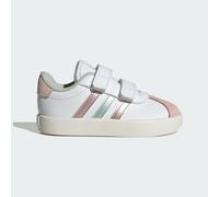 Chaussure de skateboard VL Court 3.0 Enfants Cloud White / Linen Green Met. / Sandy Pink Met. 23