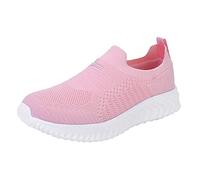Chaussure De Sport Chaussure De Tennis Femme New Femmes chaussures de couple été grande taille maillage léger baskets d'extérieur non glissière Basket FourréEs Femme Basket A Talon Compensé (Pink, 41)
