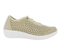 Chaussure de sport femme - DOCTOR CUTILLAS - New York 38472 - Cuir - Lacets - Platine - Beige 39