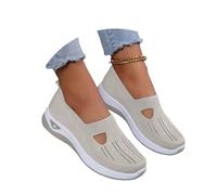 Chaussure De Sport Femme Orthopédiques Mode Air Running Course Chaussures sans Lacet Ete Outdoor Casual Mesh Respirant Confort Legere Sneakers Chaussures De Marche AntidéRapantes à Coussin