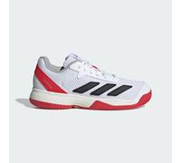 ADIDAS PERFORMANCE Chaussure de sport 'Courtflash' rouge / noir / blanc / blanc cassé, Taille 30,5