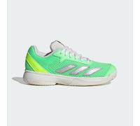 adidas Garçon Unisex Kinder Courtflash Kids Tennis Shoes Chaussures, Pure Teal/Silver Metallic/Lucid Lemon, 31.5 EU