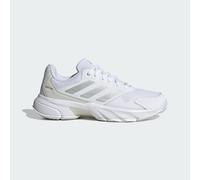 adidas Femme Courtjam Control 3 Tennis Shoes, Cloud White/Silver Metallic/Grey One, 36 2/3 EU