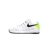 Chaussure de tennis NikeCourt Jr. Vapor X pour Jeune enfant/Enfant plus âgé Blanc/Volt/Noir 33.5