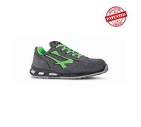 U-Power Red Lion Point, Chaussures de sécurité unisexes, légères, flexibles, anti-crevaison en cuir, avec insert Infinergy, avec embouts en aluminium (Grey & Green 45)