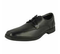 Chaussure En Cuir Noir À Lacets Clarks Scala Step Pour Garçons