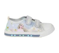 Chaussure en Toile Semelle PVC Avec Lumières Coton Frozen Bleu - T032 Fille