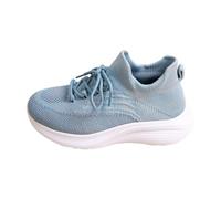 Chaussure Enfant Garcon Fille Baskets pour Enfants Sneaker Sport Léger Mode Respire Respirant Décontractées Confortable Antidérapantes pour les Activités de Plein Air (Light Blue, 35.5 Big Kids)
