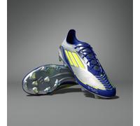 Chaussure F50 Elite Messi Terrain souple Silver Metallic / Solar Yellow / Lucid Blue 43 1/3
