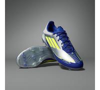 Chaussure F50 League Messi Terrain souple/Multi-surfaces Silver Metallic / Solar Yellow / Lucid Blue 45 1/3