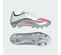 Chaussure F50 Messi Club Terrain souple/Multi-surfaces Cloud White / Lucid Red / Silver Metallic 42