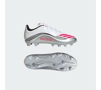 adidas Mixte Enfant F50 Messi Club Firm Ground/Multi Ground Football Boots Kids, FTWR White/Lucid Red/Silver met., 32 EU