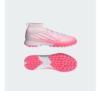 adidas Mixte Enfant F50 Sparkfusion League Mid Cut Turf Football Kids Shoes, Solar Turbo/FTWR White/Distilled Pink, 30 1/2 EU