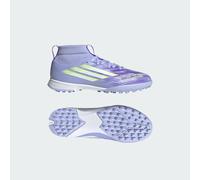 adidas Mixte Enfant F50 SPARKFUSION League W Mid Turf Football Boots Kids, Violet Tone/Lucid Lemon/Purple Rush, 32 EU