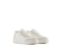 Chaussure Femme ARMANI EXCHANGE Sneakers OFF WHITE + LIGHT ROSE BLANC 407055