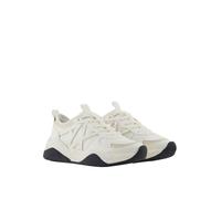 Armani Exchange Cher Baskets pour Femme avec Logo latéral contrastées Blanc + Pale Taille 37 EU