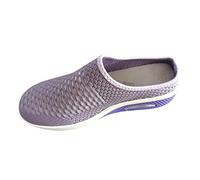 Chaussure Femme Baskets CompenséEs Femme Dames été Respirant Grande Taille Couleur Unie Doux Confortable vêtements de Sport Hors Classique Chaussures décontractées Pantoufles Chic Violet 39