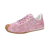 Chaussure Femme Baskets Tendance pour Femmes,Chaussures de Danse décontractées à Semelle épaisse et à Lacets,Paillettes,pour Un Usage Quotidien et Les fêtes,Chaussures de Marche Confortables