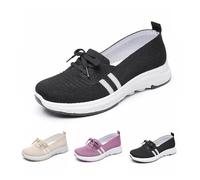 Chaussure Femme,Chaussures Orthopediques Femmes,Orthopédique Pas Cher Baskets Sans Laçage Chaussures de Marche à Plateforme Orthopédique Légères et Confortables Slip on avec Maille Chaussures