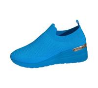 Chaussure Femme Confortable Chaussures avec Maille sans Lacets Antidérapantes Chic Enfiler Legere Running Tennis Gym Jogging Slip on Basquette Fitness Travail Course Outdoor Sneakers