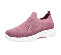 Chaussure Femme Confortable Chaussures Chic et Élégant Women's Mesh Casual Shoes Spring Summer and Autumn Fly Woven Breathable Casual Shoes Lightweight Mesh Walking Chaussure de Sport Femme Sneakers