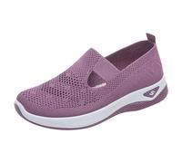 Chaussure Femme Confortable et Elegante Baskets sans Laçage pour Femmes Chaussures de Marche À Plateforme Orthopédique Légères et Confortables Amortissement Accru et Soulagement des Pieds 2025