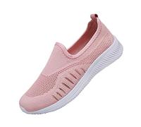 Chaussure Femme Confortable et Elegante Légère Minceur Chaussures Chaussures Orthopédiques Souples pour Femmes,Respirantes Et Tissées,de Marche À Enfiler En,Soutien de La Voûte Plantaire,Baskets À