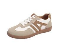 Chaussure Femme Confortable Shoes Femme Sport, Chaussures De Sport pour Homme À Lacets Semelle Épaisse Design Classique Confort Style Urbain Moderne Beige 41