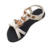 Chaussure Femme Confortable,Women's Round Head Thick Bottom Hollow Out Wear Clip Toe Thick Bottom Slope Heel Slippers Chaussons Taille 6 (Khaki, 43)