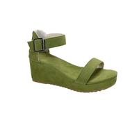 Chaussure Femme Ete Chaussures Compensées Sandales d'été Pour Femmes Grandes Tailles Style Romain Bout Ouvert Boucle à Tête Ronde Nouvelle Chaussure Femme Ete Sandals et Mules Pour (Green 41)