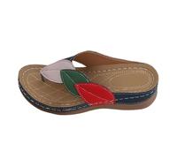 Chaussure Femme Ete Chic Et Confortable Talon Compensées, Tong Femme Compensées Confort, Chausson Quotidien Polyvalent, Chausson Extérieur Plage, Pantouafle Casual Respirantes, Pantouafle Souple