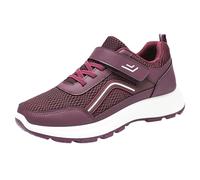 Chaussure Femme ete Confortable Baskets Femme Classiques à Fermeture Auto-agrippante - Confort Respirant, Semelle Souple Antidérapante Accru Soulagement des Pieds Tendance Outdoor Ete Sneakers