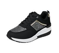 Chaussure Femme Printemps Femme_Baskets Mode Respirantes Slip on pour Sneakers Femmes Sports en Salle Sneakers No Name_Baskets Chaussure Femmes Confortable Pas Cher Chaussures pour (A013-Black, 42)