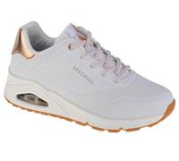 Skechers Chaussures Uno Shimmer Away blanc doré Femme – Taille 37,5