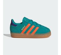 Chaussure Gazelle Comfort Closure Lacets Élastiques Enfants Pure Teal / Impact Orange / Collegiate Purple 23