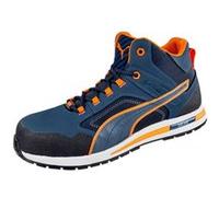 Puma Chaussures de sécurité mi-hautes Crosstwist 633140 S3 HRO SRC bleu/orange Taille 42