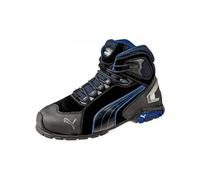 Puma Bottes de sécurité Rio Black Mid cuir S3 SRC EN20345 noir/bleu Taille 39