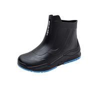 Chaussure Homme Bottines Talon Men's and Women's Rain Boots Water Shoes Couples' Same Style Top Rubber Shoes Casual Fashion Outdoor Work Fishing Car Sandales Compensées Basses pour Hommes (Blue, 37)